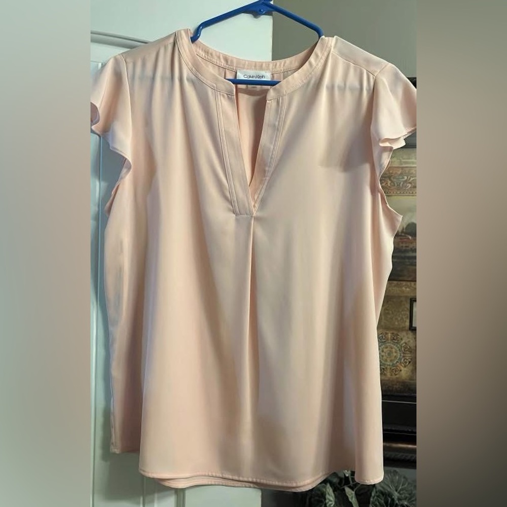 Calvin Klein Women's Light Pink Blouse